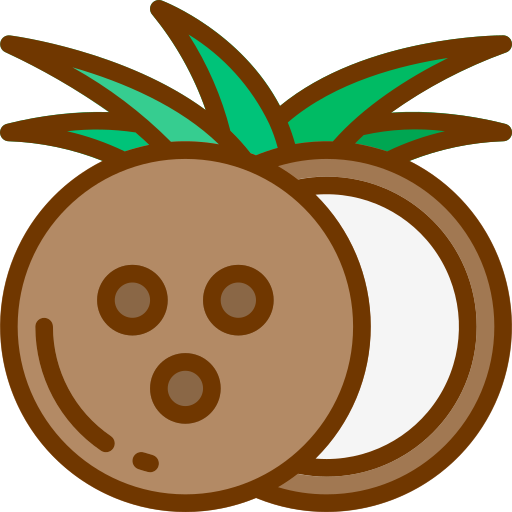 코코넛 Berkahicon Lineal Color icon