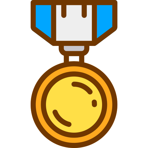 Medalla Berkahicon Lineal Color icono