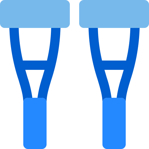 Crutches Berkahicon Flat icon
