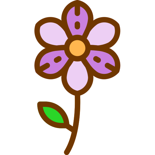 kwiat Berkahicon Lineal Color ikona