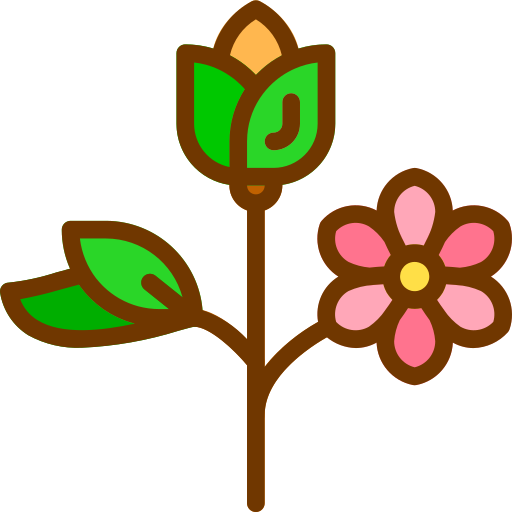 Flower Berkahicon Lineal Color icon