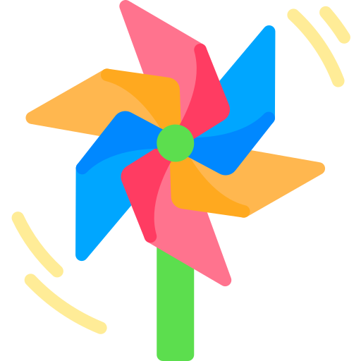 pinwheel Berkahicon Flat icoon