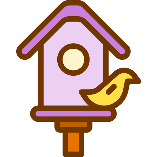 Casa del pájaro Berkahicon Lineal Color icono