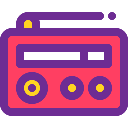 radio Berkahicon Lineal Color ikona