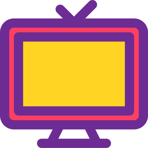 Televisão Berkahicon Lineal Color Ícone