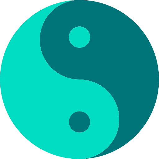 yin yang Berkahicon Flat icona