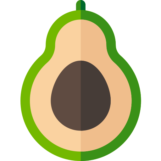 Авокадо Basic Rounded Flat иконка