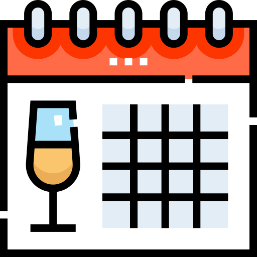 Calendario Detailed Straight Lineal color icono