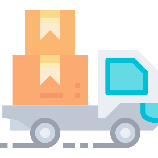 Delivery truck Justicon Flat icon