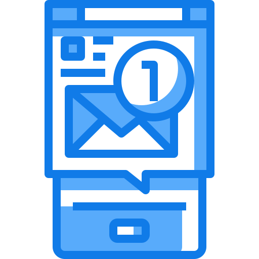 email Justicon Blue icon