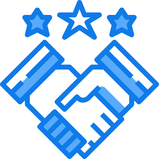 uścisk dłoni Justicon Blue ikona