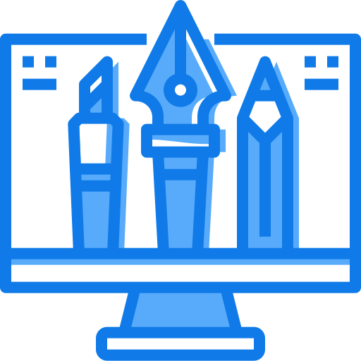 Graphic tool Justicon Blue icon