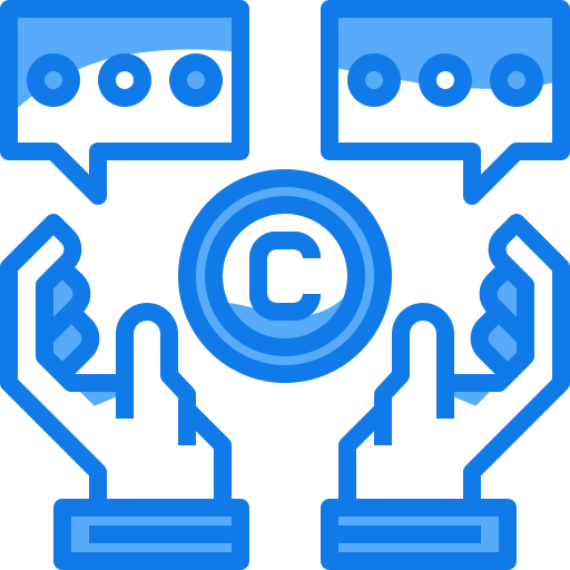 Copyright Justicon Blue icon