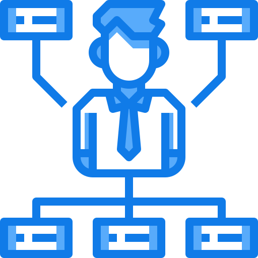 계층 구조 Justicon Blue icon