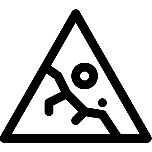 pericolo Basic Rounded Lineal icona