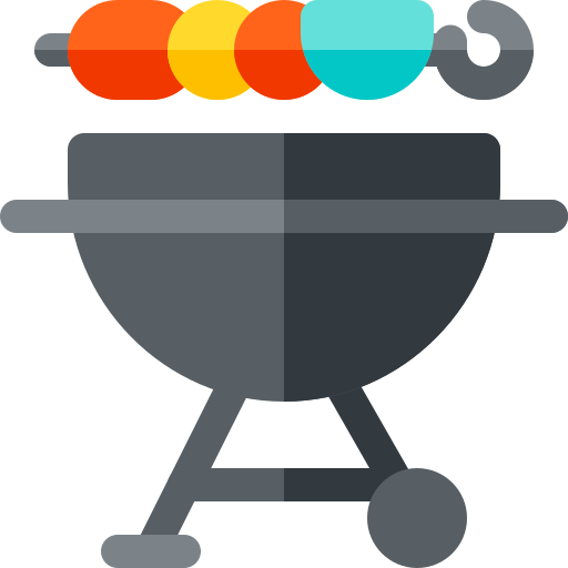 barbecue Basic Rounded Flat icona