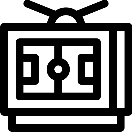 monitor Basic Rounded Lineal ikona