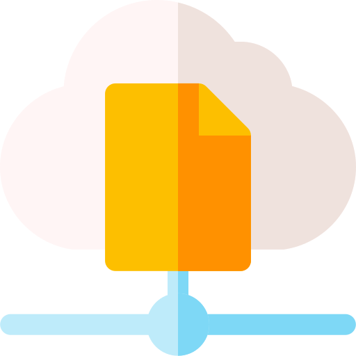Nube Basic Rounded Flat icono