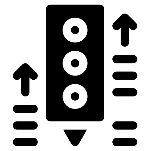 strzałka Basic Rounded Filled ikona