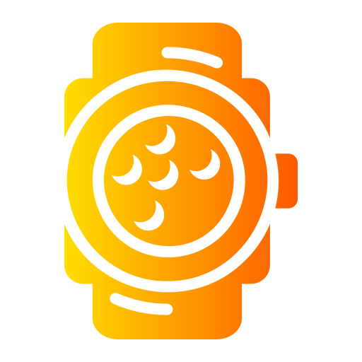 reloj de pulsera Generic gradient fill icono