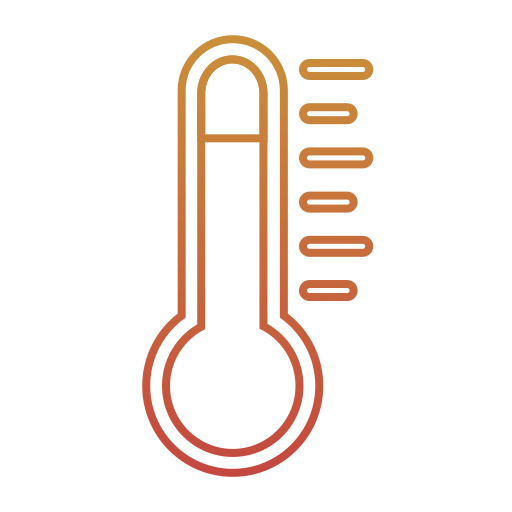 termómetro Generic gradient outline icono