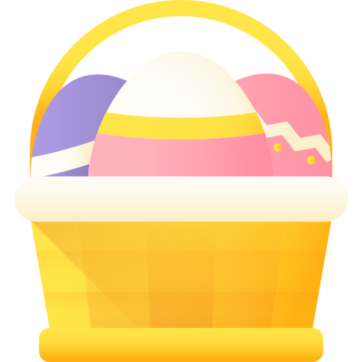 paas eieren 3D Color icoon