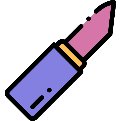 Lipstick Detailed Rounded Lineal color icon