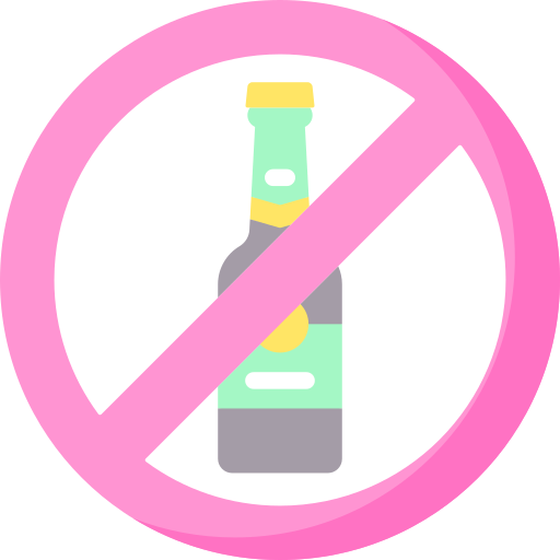 kein alkohol Special Flat icon