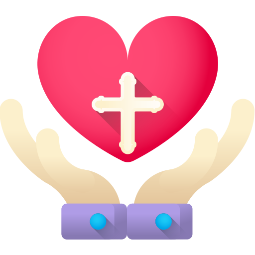 Sagrado corazón 3D Color icono