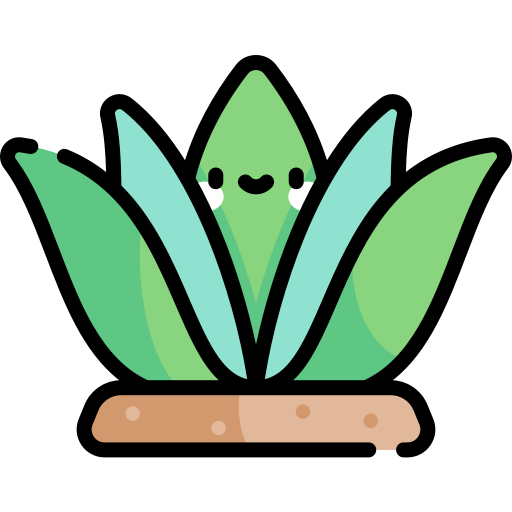 agave Kawaii Lineal color icona