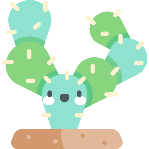 cactus Kawaii Flat icona