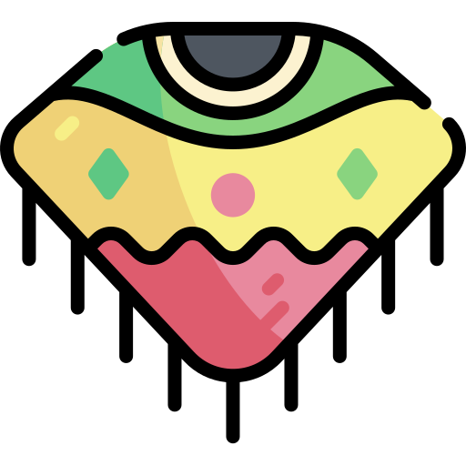poncho Kawaii Lineal color ikona