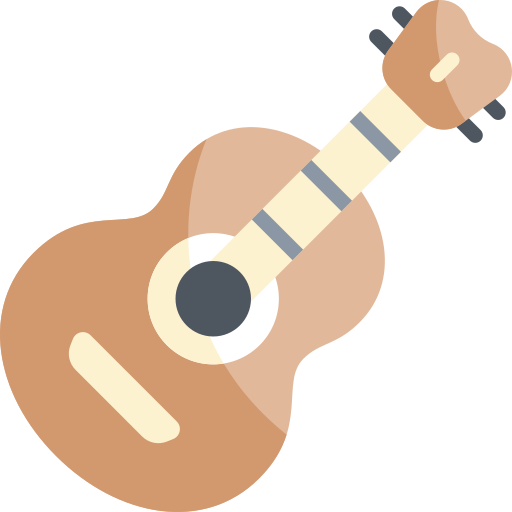 gitarre Kawaii Flat icon