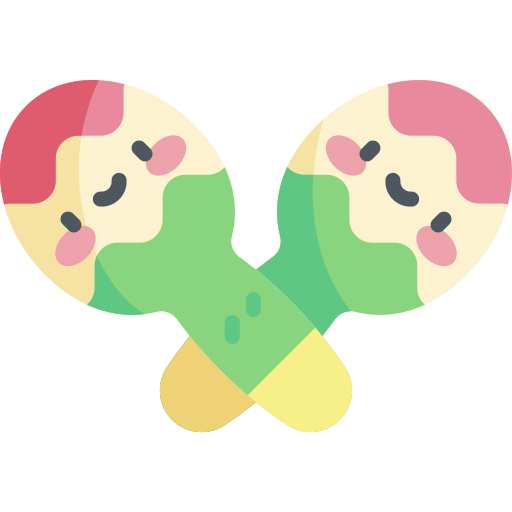 Maracas Kawaii Flat icon