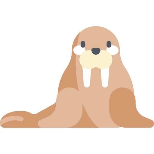 Walrus Kawaii Flat icon