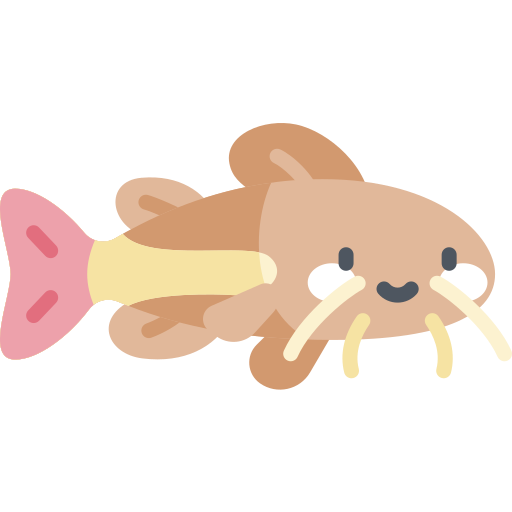 Catfish Kawaii Flat icon