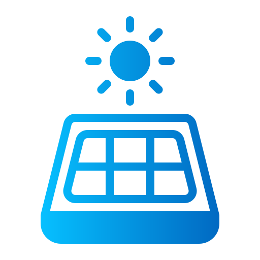 panel solar Generic gradient fill icono