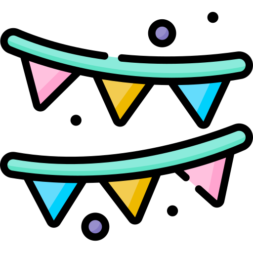 Birthday and party Special Lineal color icon