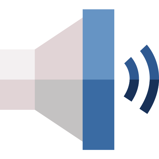 l'audio Basic Straight Flat Icône