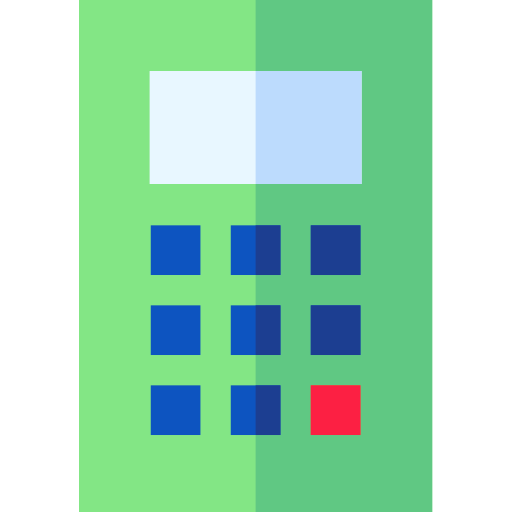 calculateur Basic Straight Flat Icône
