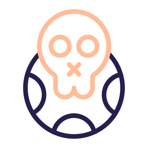 cráneo Generic color outline icono