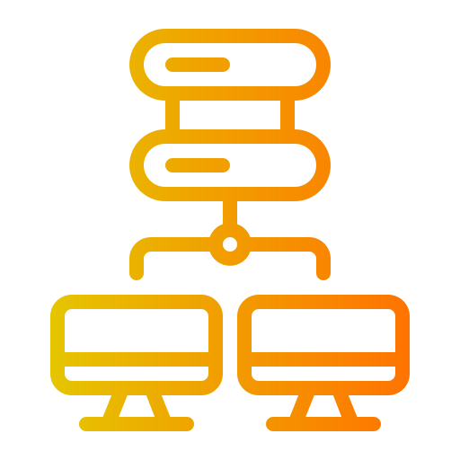 servidor de cliente Generic gradient outline icono