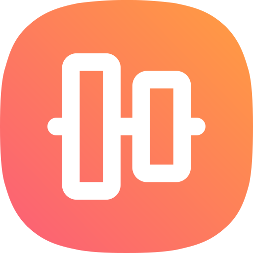 alineación central Generic gradient fill icono