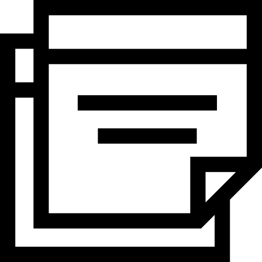 Documentos Basic Straight Lineal Ícone