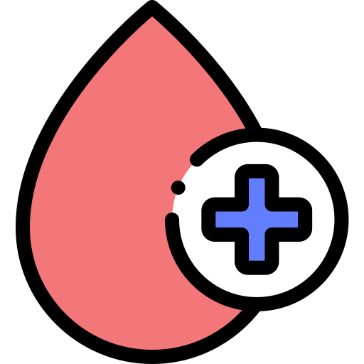 헌혈 Detailed Rounded Lineal color icon
