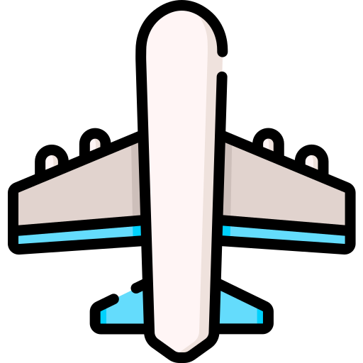 vliegtuig Special Lineal color icoon