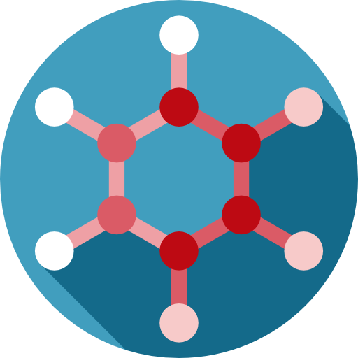 moleculair Flat Circular Flat icoon