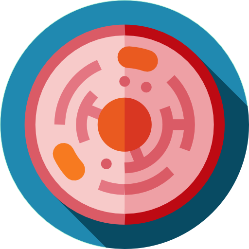 komórka Flat Circular Flat ikona