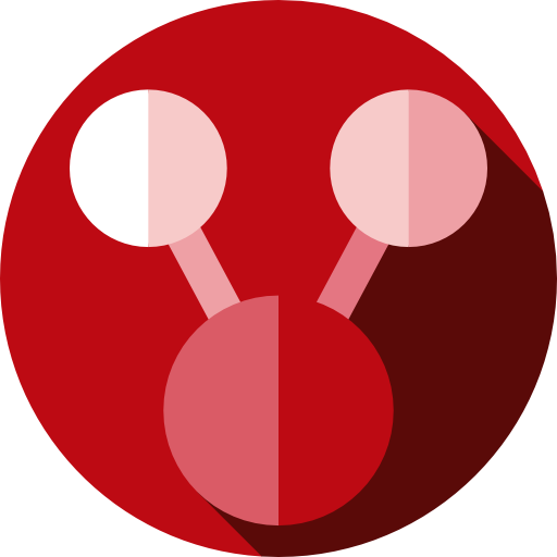 molekül Flat Circular Flat icon