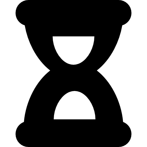 Hourglass Basic Rounded Filled icon